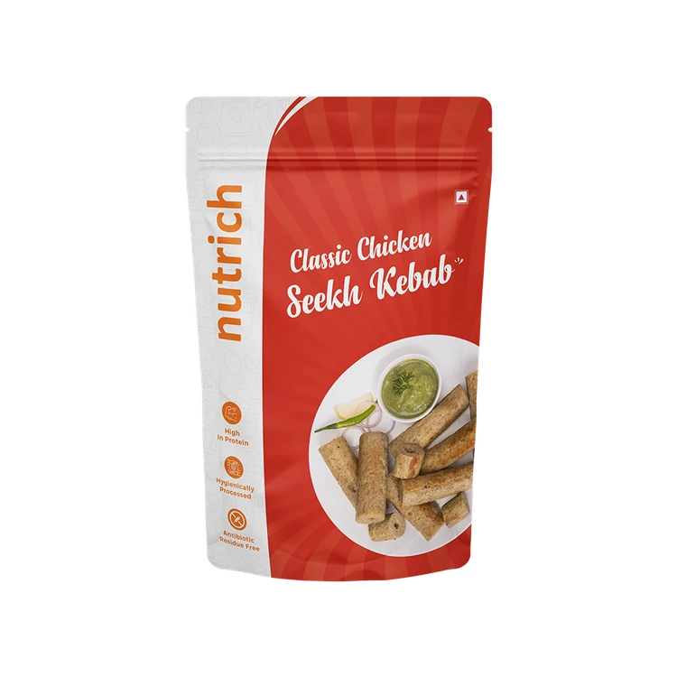 Nutrich Classic Chicken Seekh Kebab