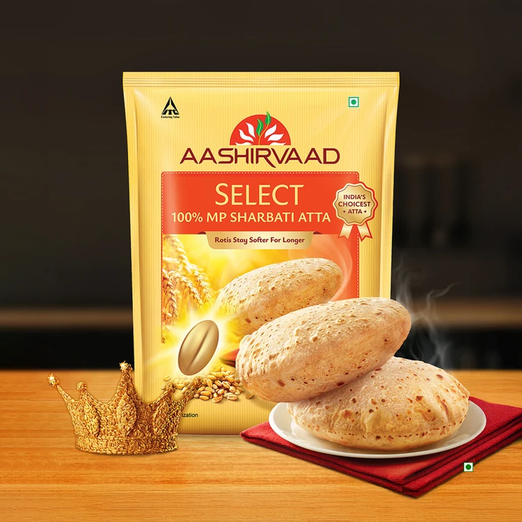 Aashirvaad Select 100% MP Sharbati Atta (Sharbati Hittu)