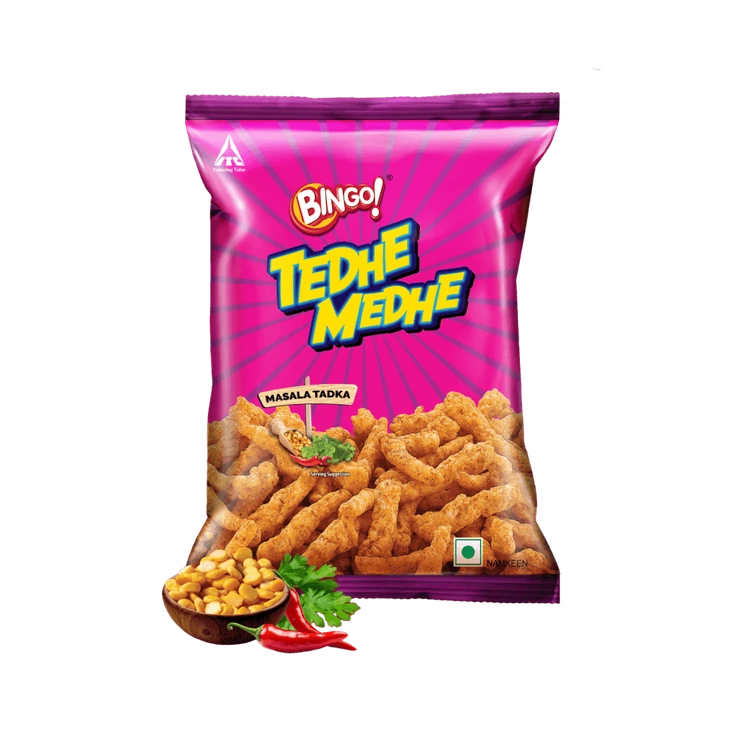 Bingo Tedhe Medhe Masala Tadka Crisps
