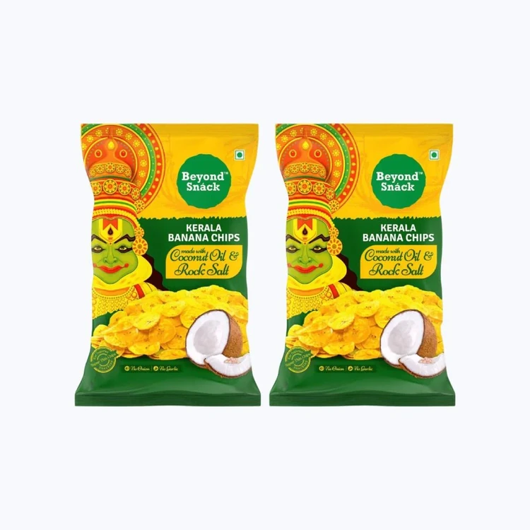 Beyond Snack Kerala Banana Chips (Rock Salt) - Pack of 2