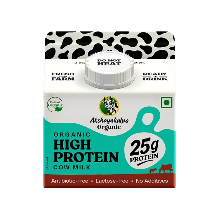 Akshayakalpa Organic High Protein Cow Milk