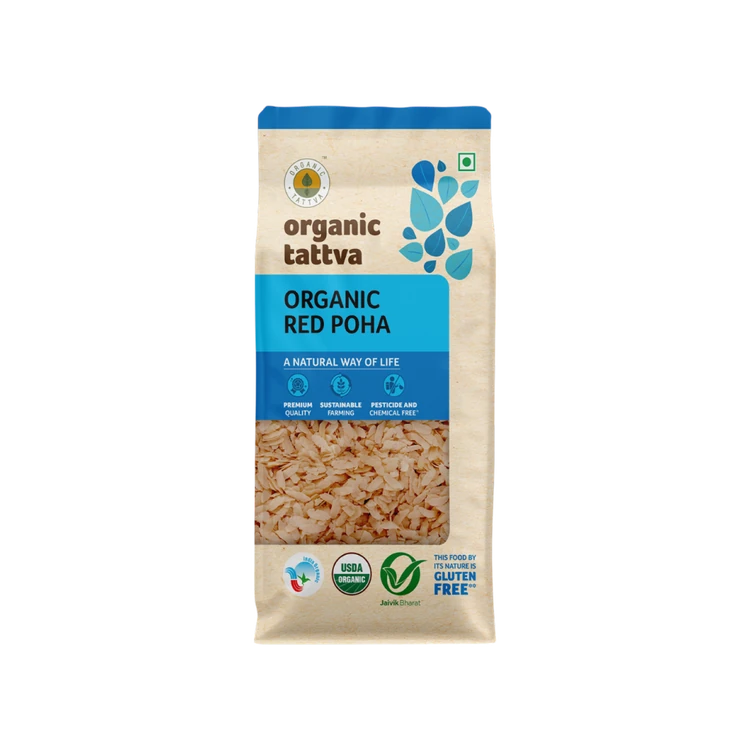 Organic Tattva Organic Red Poha 500 g