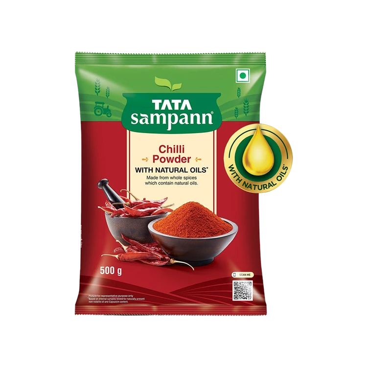 Tata Sampann Chilli Powder with Natural Oils (Kharada Pudi)