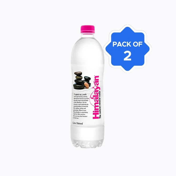 Himalayan Natural Mineral Water (Mildly Alkaline) - Pack of 2