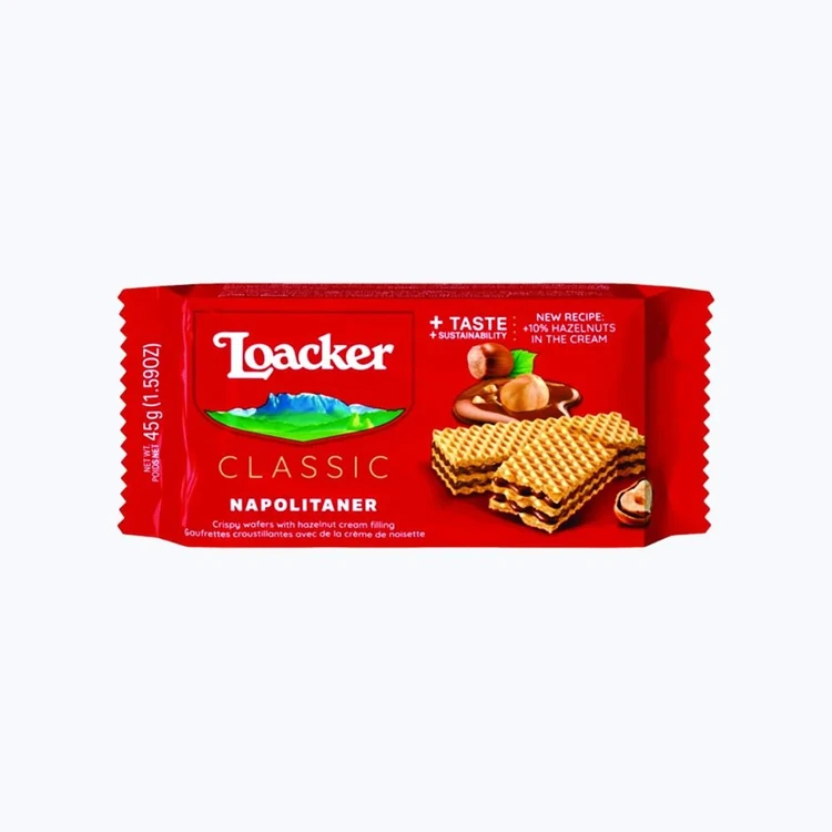 Loacker Napolitaner Hazelnut Wafers