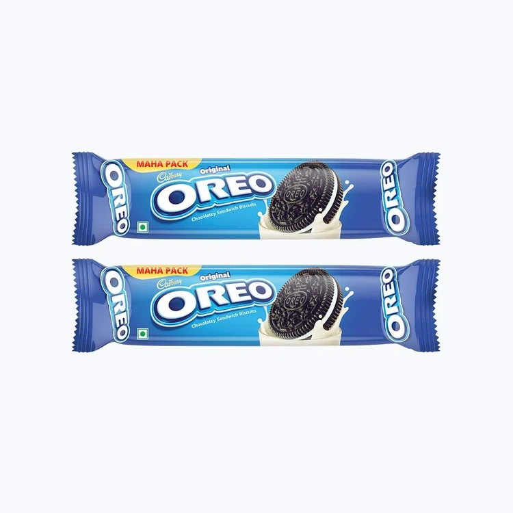 Cadbury Oreo Vanilla Flavour Sandwich Cream Biscuits - Pack of 2