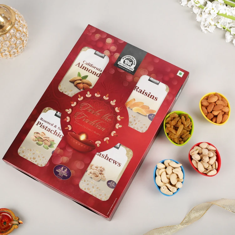 Wonderland Foods Carry Bag Dry Fruits Gift Pack (Dry Fruits Udugore Pack)