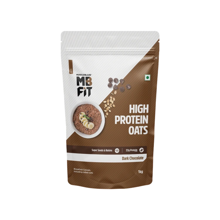 MuscleBlaze High Protein Oats (Dark Chocolate Flavour)