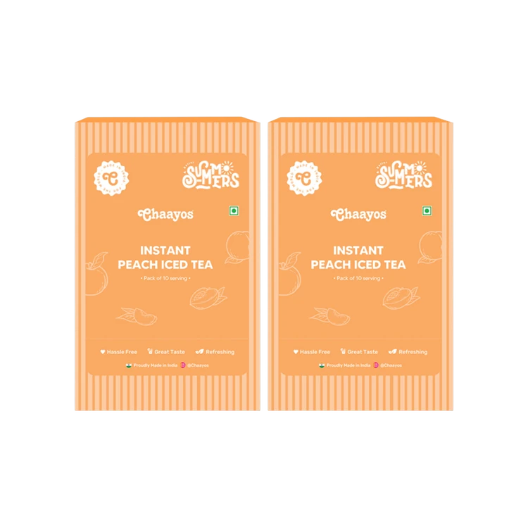 Chaayos Instant Peach Ice Tea Premix - Pack of 2