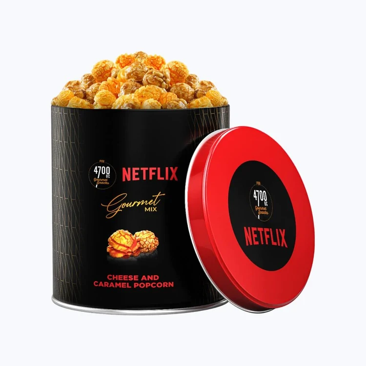 4700BC Netflix Cheese & Caramel Popcorn Tin