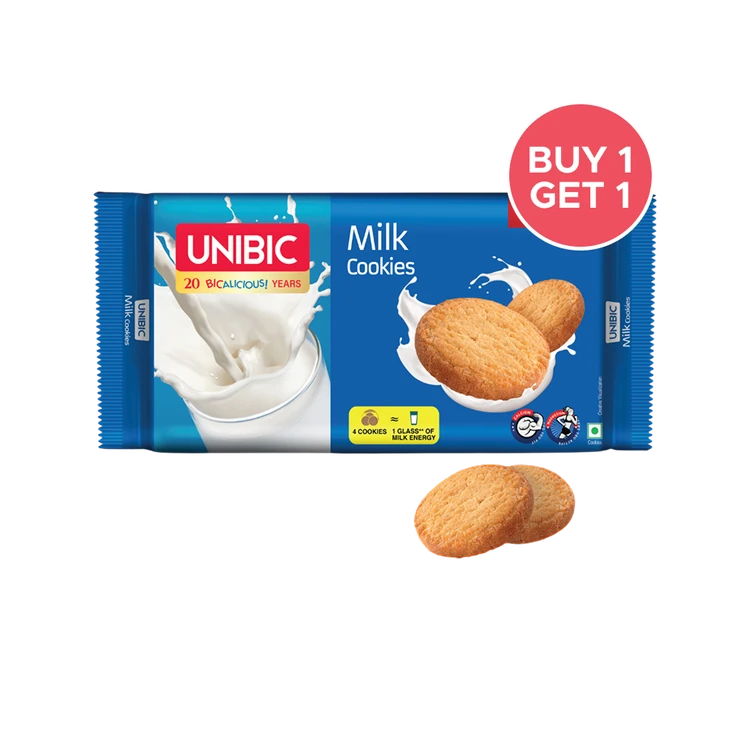 Unibic Milk Cookies - Buy 1 Get 1 Free