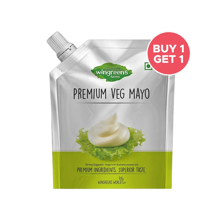 Wingreens Farms Premium Veg Mayonnaise - Buy 1 Get 1 Free