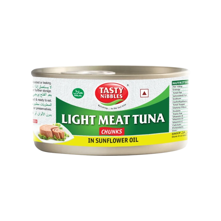 Tasty Nibbles Light Meat Tuna Chunks in Sunflower Oil