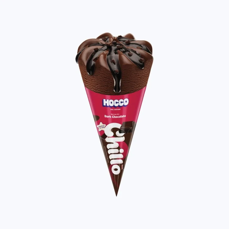 Hocco Chillo Dark Chocolate Ice Cream Cone