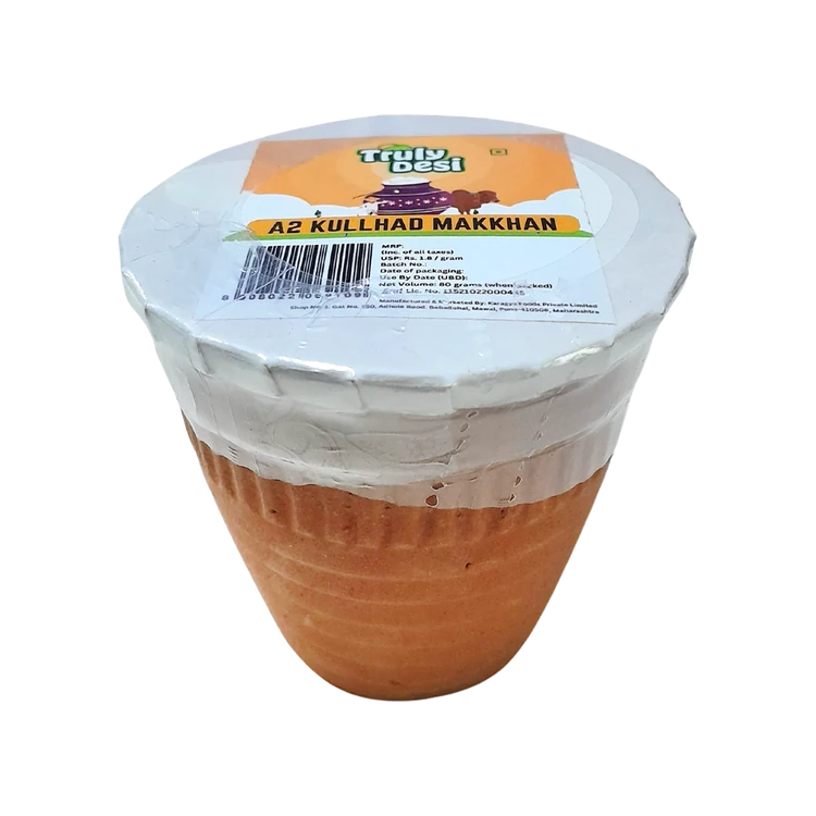 Truly Desi A2 Kullhad Makkhan / White Unsalted Butter