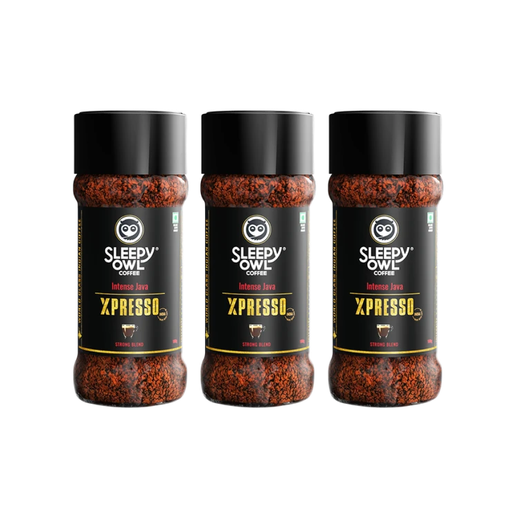 Sleepy Owl Xpresso Intense Java Strong Instant Coffee - Pack of 3