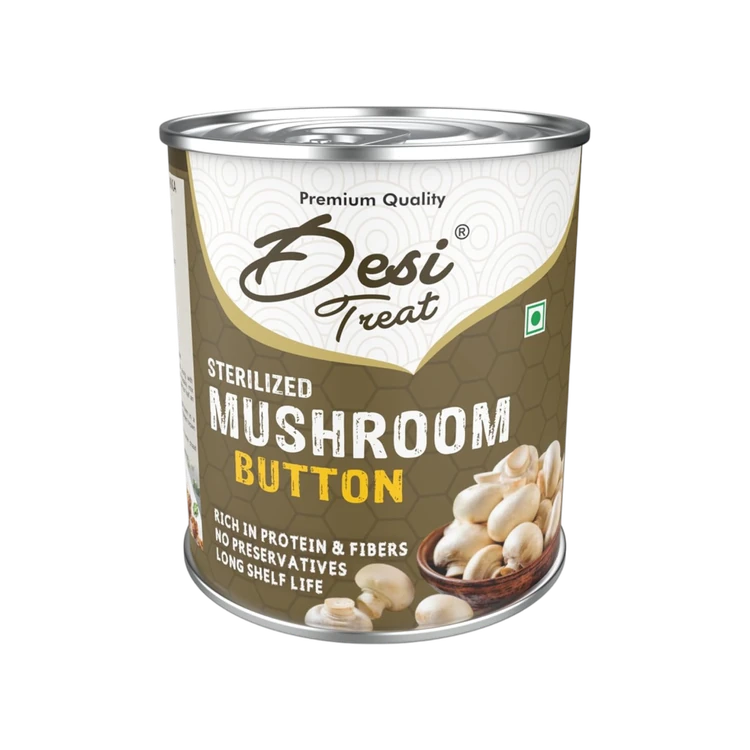 Desi Treat Sterilized Button Mushroom