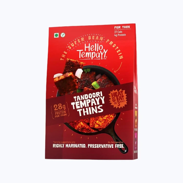 Hello Tempayy 28g Protein Tandoori Tempeh Thins