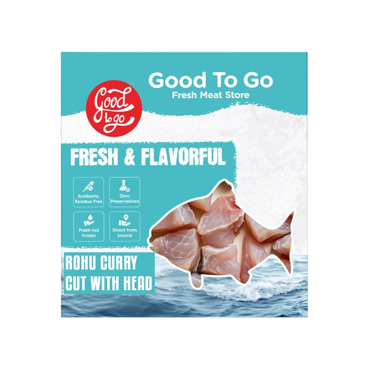 Good To Go Rohu Curry Cut (With Head)