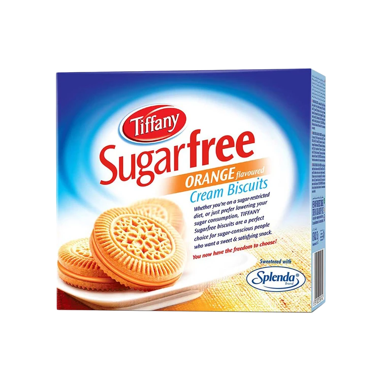 Tiffany Sugar Free Cream Biscuits - Orange Flavour