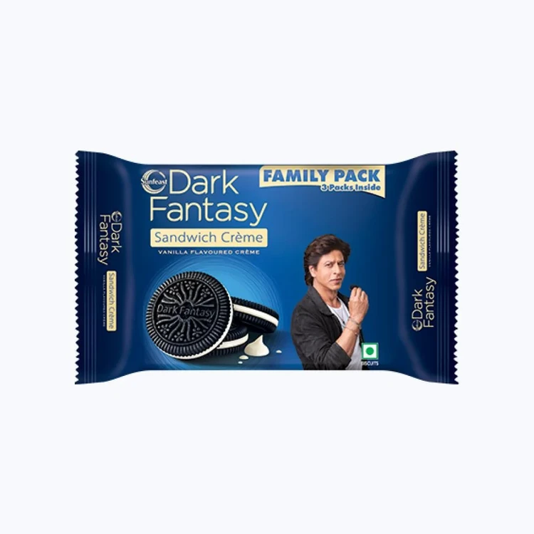 Sunfeast Dark Fantasy Vanilla Sandwich Crème Biscuits