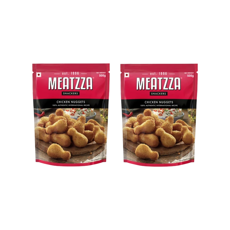 Meatzza Chicken Nuggets (Frozen) - Pack of 2