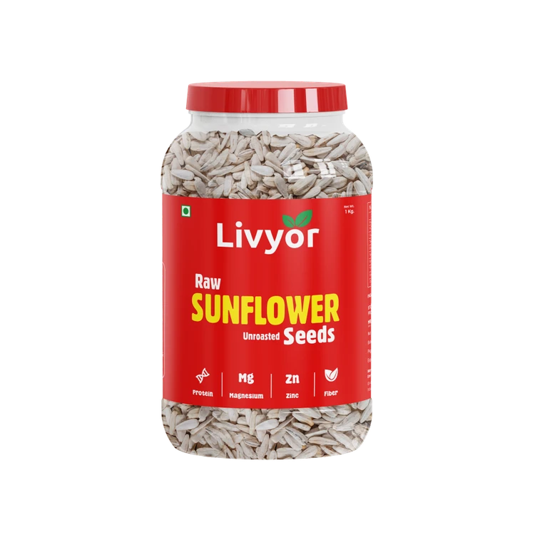 Livyor Raw Sunflower Seeds (Suryakanthi Beeja)