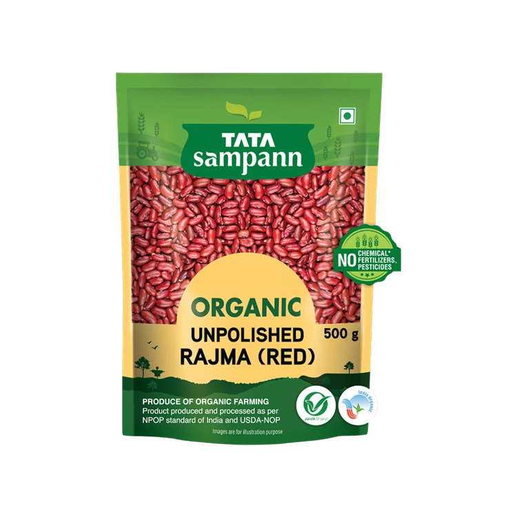 Tata Sampann Unpolished Organic Rajma (Red)