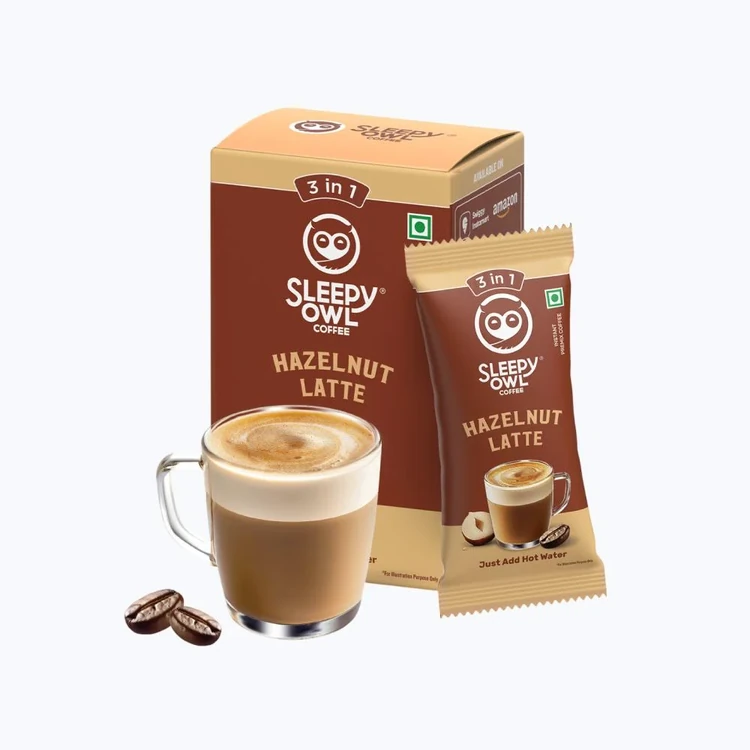 Sleepy Owl Hazelnut Latte Instant Coffee Premix (3 in 1)