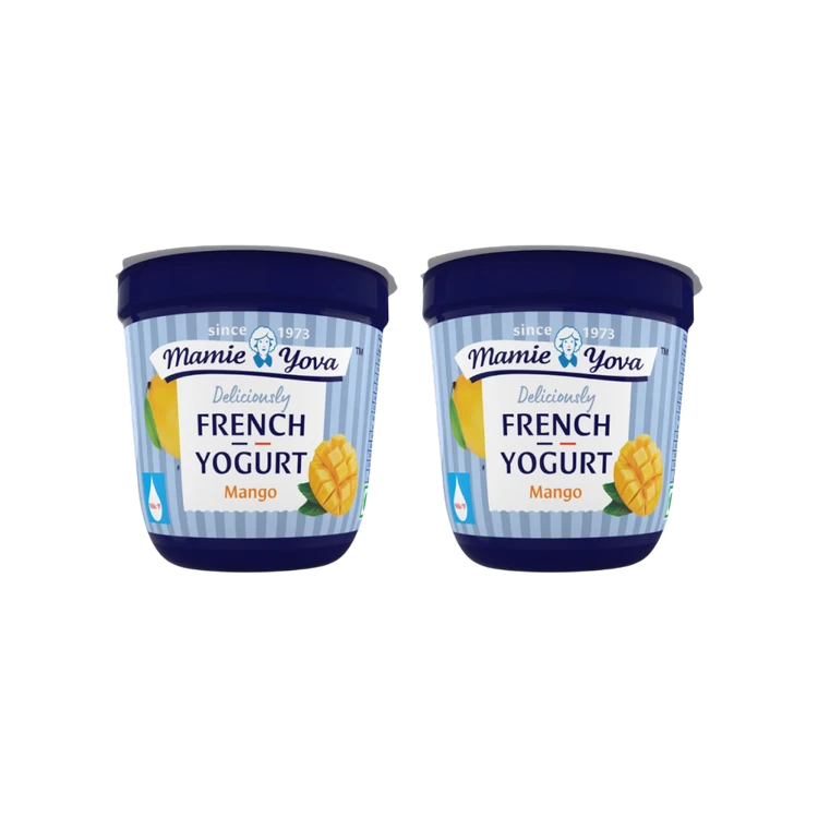 Mamie Yova French Fruit Yogurt -Mango - Pack of 2