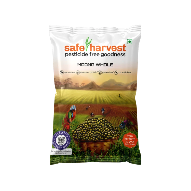 Safe Harvest Pesticide-Free Moong (Sabut) Whole