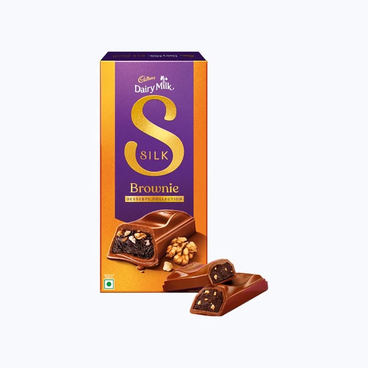 Cadbury Dairy Milk Silk Desserts Brownie Milk Chocolate Bar, 70 g