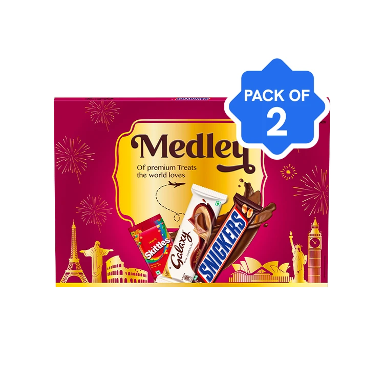 Snickers Medley Assorted Chocolate Gift Pack - Pack of 2