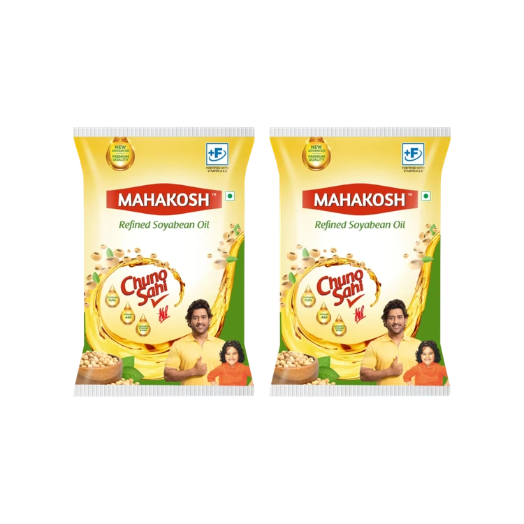 Mahakosh Refined Soyabean Oil - Pack of 2 (Soyabean Enne)