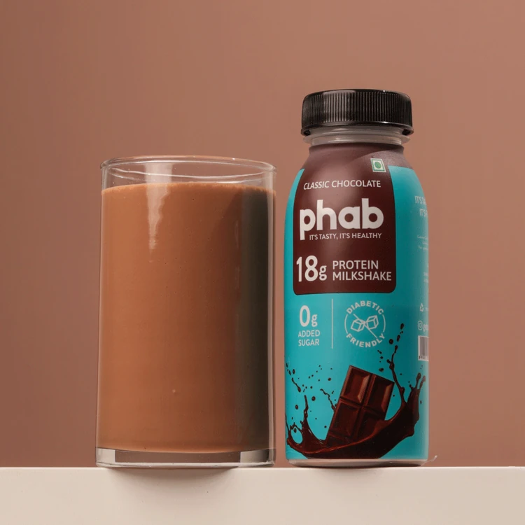 Phab 18g Protein Protein Milkshake - Classic Chocolate (No Added Sugar)