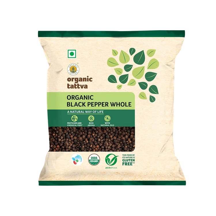 Organic Tattva Black Organic Peppercorns