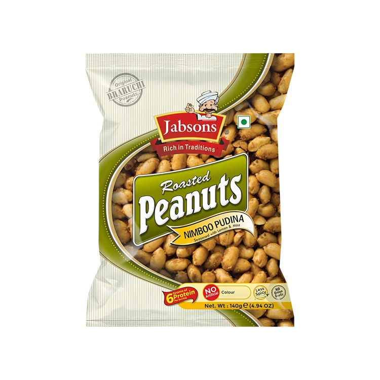 Jabsons Roasted Peanuts, Nimboo Pudina
