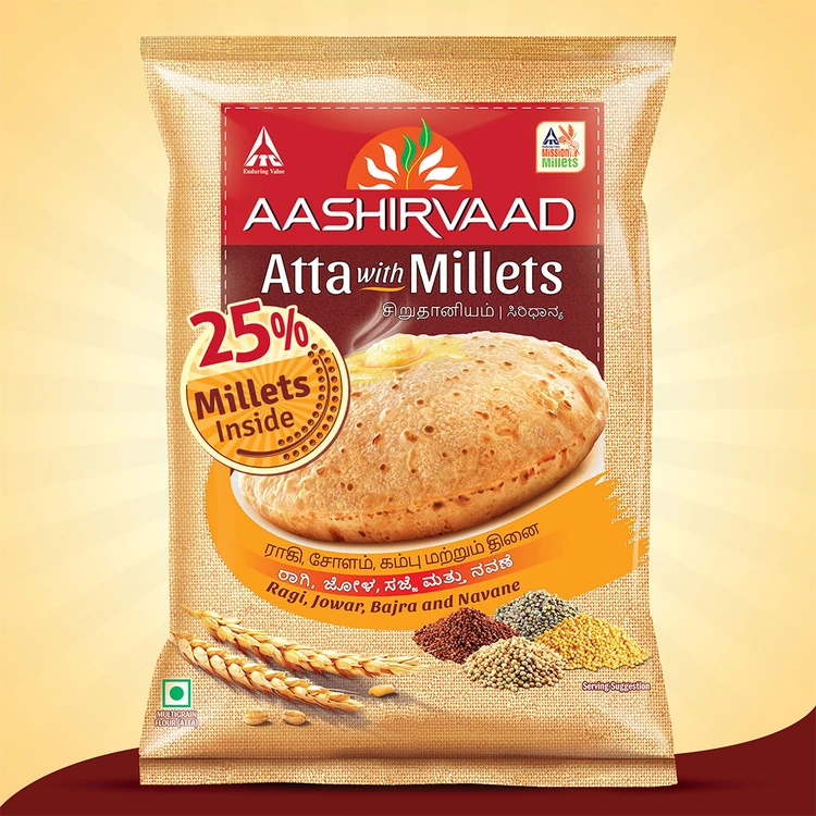 Aashirvaad Atta with Millets (Godihittu)
