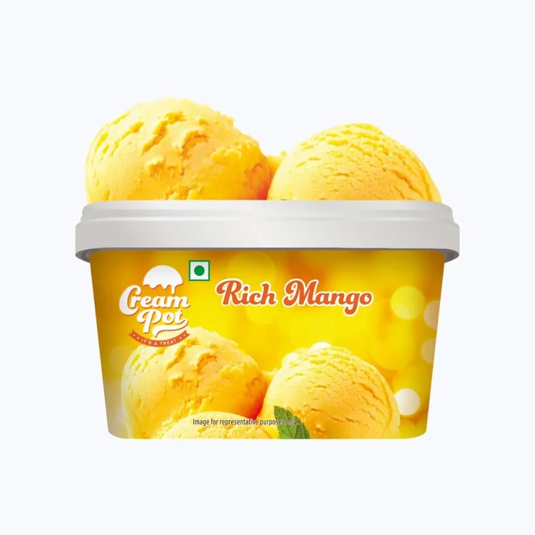 Cream Pot Mango Frozen Dessert Tub
