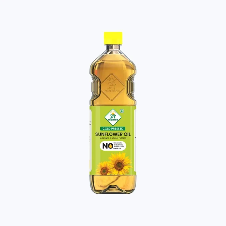 24 Mantra Organic Sunflower Oil, Cold Pressed