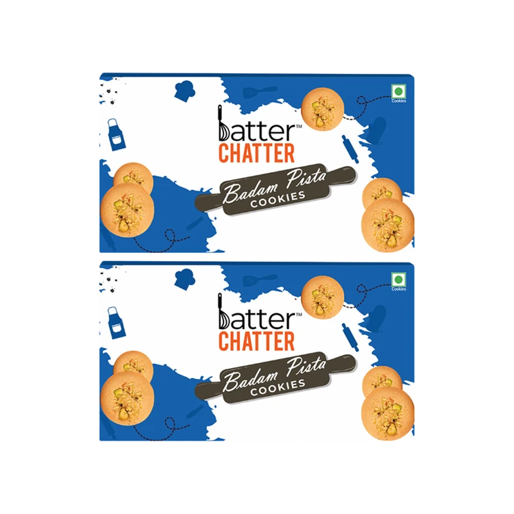 Batter Chatter Badam Pista Cookies - Pack of 2