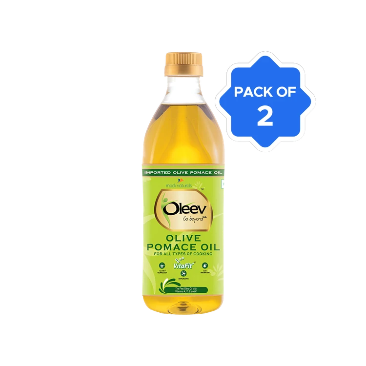 Oleev Kitchen Pomace Olive Oil - Pack of 2 (Pomace Olive Enne)