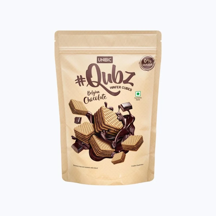 Unibic Qubz Belgian Chocolate Wafer Cube