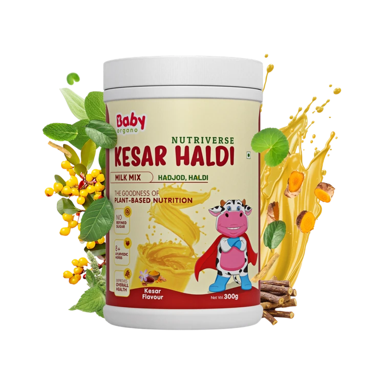 BabyOrgano Nutriverse Kesar Haldi Milk Powder for Kids