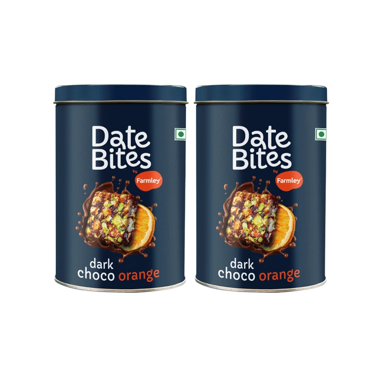 Farmley Dark Choco Orange Date Bites Dessert - Pack of 2