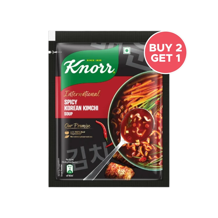 Knorr Spicy Korean Kimchi Soup with No Added Preservatives - Buy 2 Get 1 Free