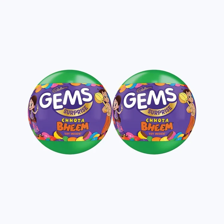 Cadbury Gems Surprise Shaped Chocolates Ball - Pack of 2