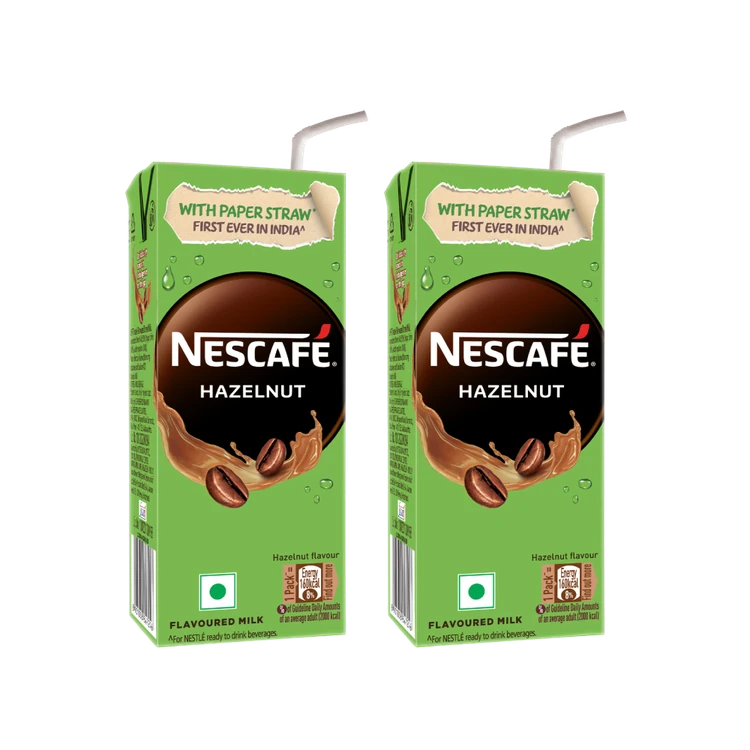 Nescafe Ready to Drink Coffee Flavoured Milk - Hazelnut - Pack of 2