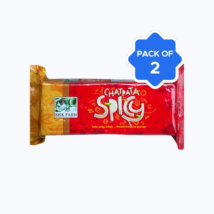 Bisk Farm Chatpata Spicy Biscuit - Pack of 2