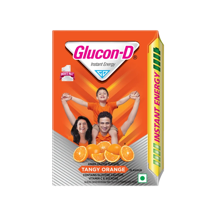 Glucon-D Tangy Orange Instant Energy Drink Mix Refill